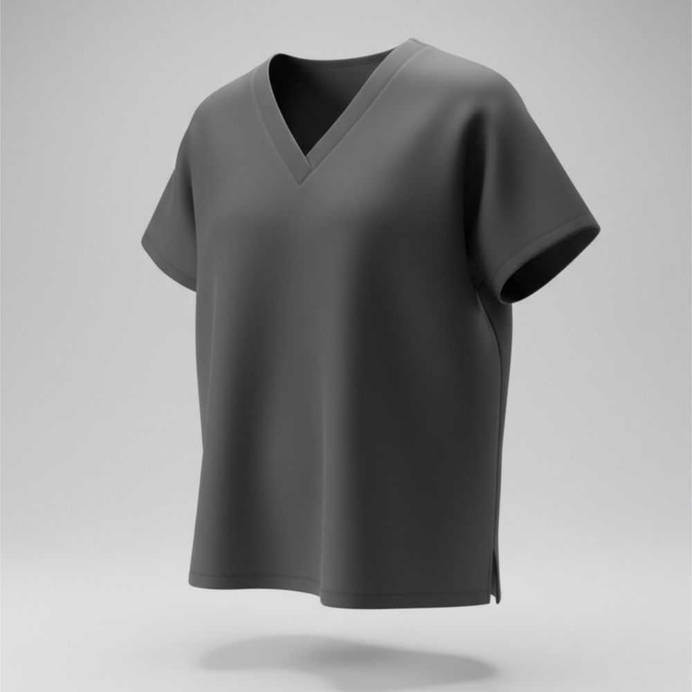 NWT $18.99 Mandala Brand - Scrub Top - Three Pocket Black Shirt - Men’s size M